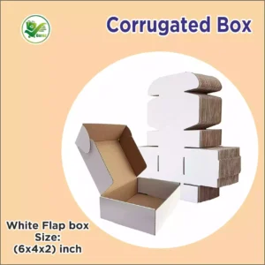 white corrugated box