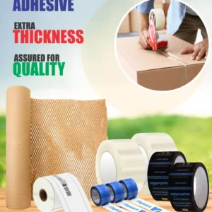 Bubble wrap, Tape and Bar code label