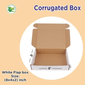 white corrugated box