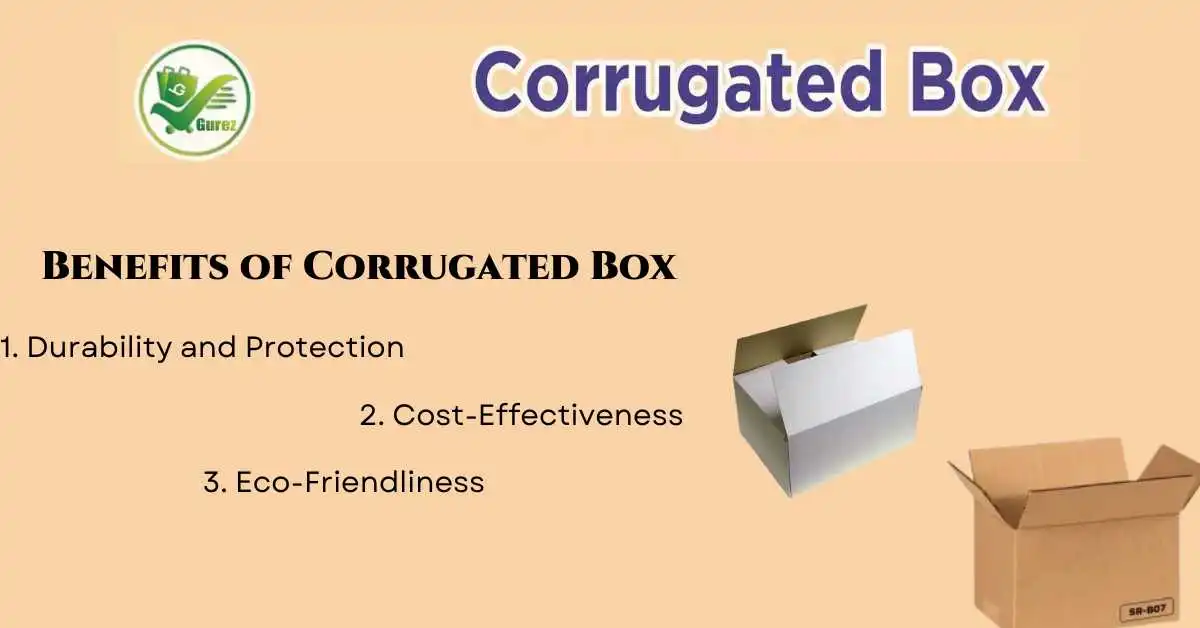 Benefits of using corrugated boxes infographic