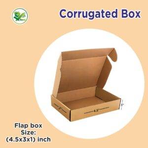 3-Ply Brown Flap Box 4.5x3x1 Inch – Durable & Eco-Friendly