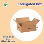 Sturdy Box Brother 3-Ply Corrugated Brown Box 12x8x4 inch, ideal for e-commerce shipping, retail packaging, and storage, designed for maximum durability and protection.