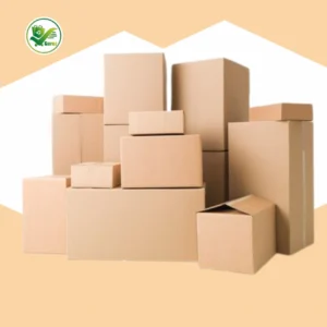 3-ply brown corrugated moving box 6x6x3 inches for shipping and storage.