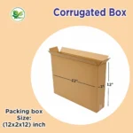 3-Ply Corrugated Frame Box 12x2x12 inches for packaging, shipping, and storing. Bulk discounts, custom printing, and free delivery across India